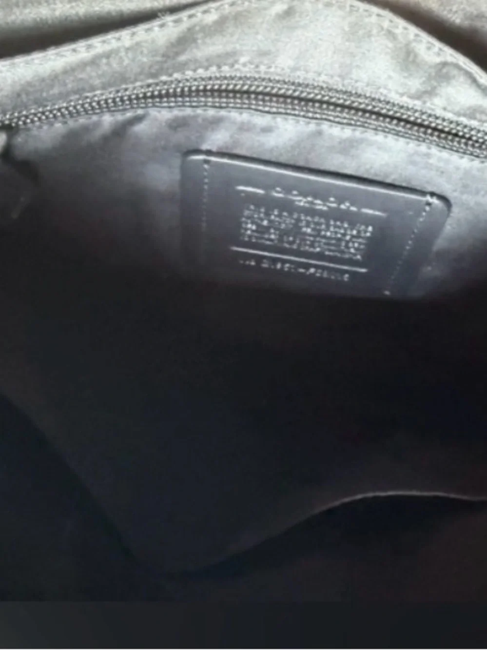 Coach Black Leather Messenger Bag